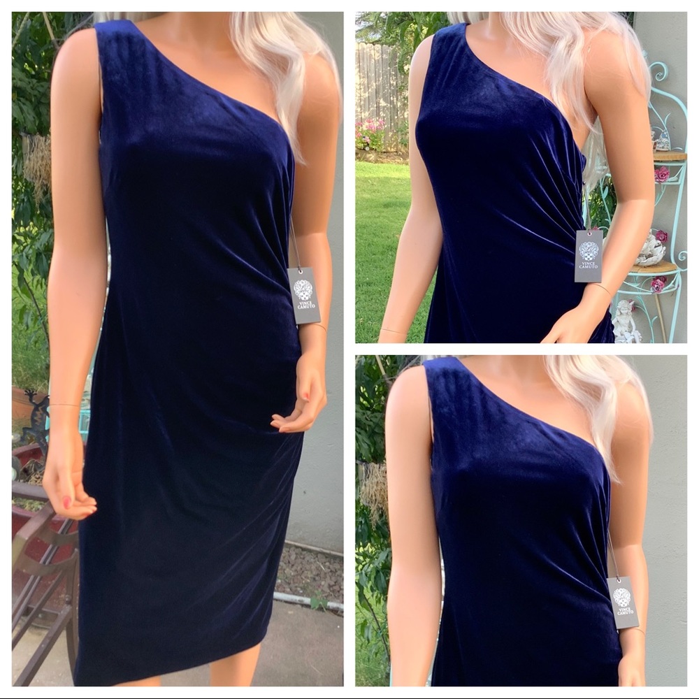 ๐HOST PICK๐ Med Vince Camuto Rouched Velvet Cocktail Event Dress - Picture 11 of 16